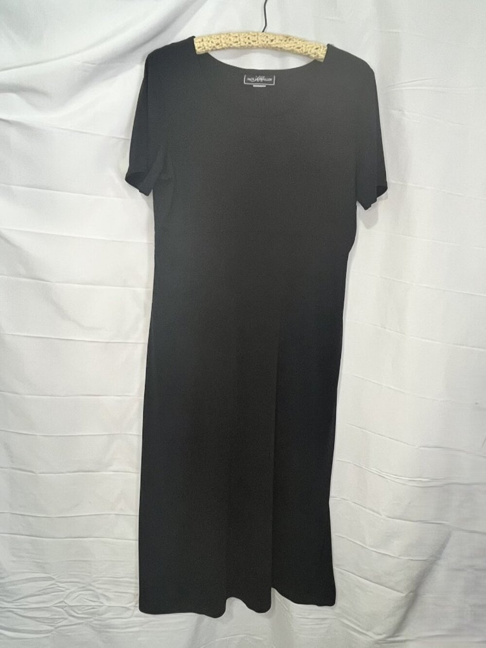 Vintage Molly Malloy Y2K Dress Women 12 Black Funeral Whimsigoth Plain Simple